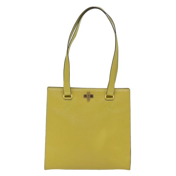 CELINE Tote Bag Leather Yellow - Picture 2 of 12